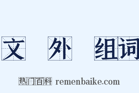 文獻外錄组词是什么意思的图片